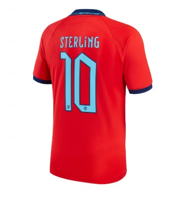 Maillot de foot Angleterre Raheem Sterling #10 Extérieur Monde 2022 Manches Courte